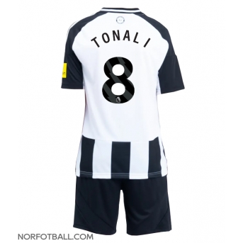 Billige Fotballdrakt Newcastle United Sandro Tonali #8 Replika Hjemmedraktsett Barn 2024-25 Kortermet (med bukser)